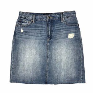 # LUCKY BRAND  Raw Hem Denim Jean Skirt 10/30